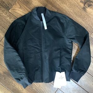 lululemon athletica Midnight Black Bomber Jacket. Reversible